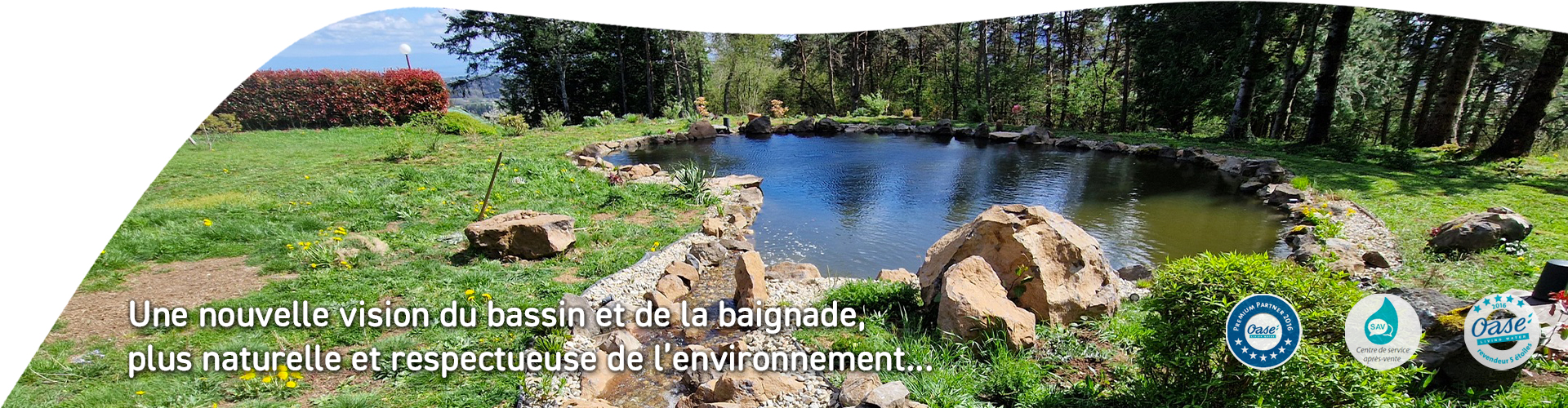 Slider bassin naturel