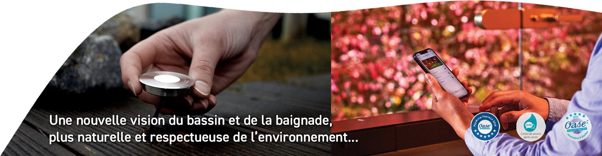 Slider éclairage bassin