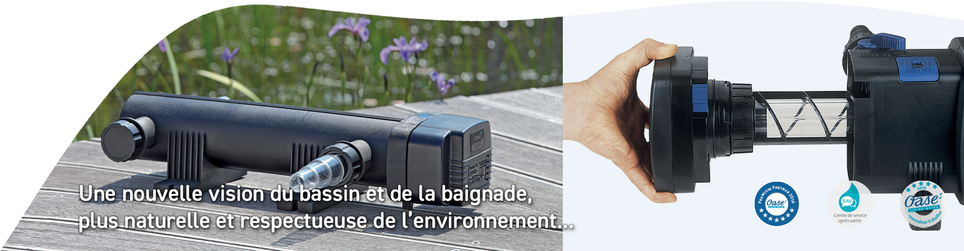 Slider Ultra violet piscine